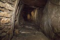 Inside The cairn of Le Petit Mont Ã¢â¬â the small hill Royalty Free Stock Photo